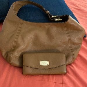 Michael Kors bag and wallet